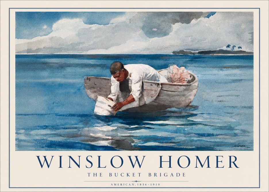 Winslow Homer The Bucket Brigade No5 - Póster