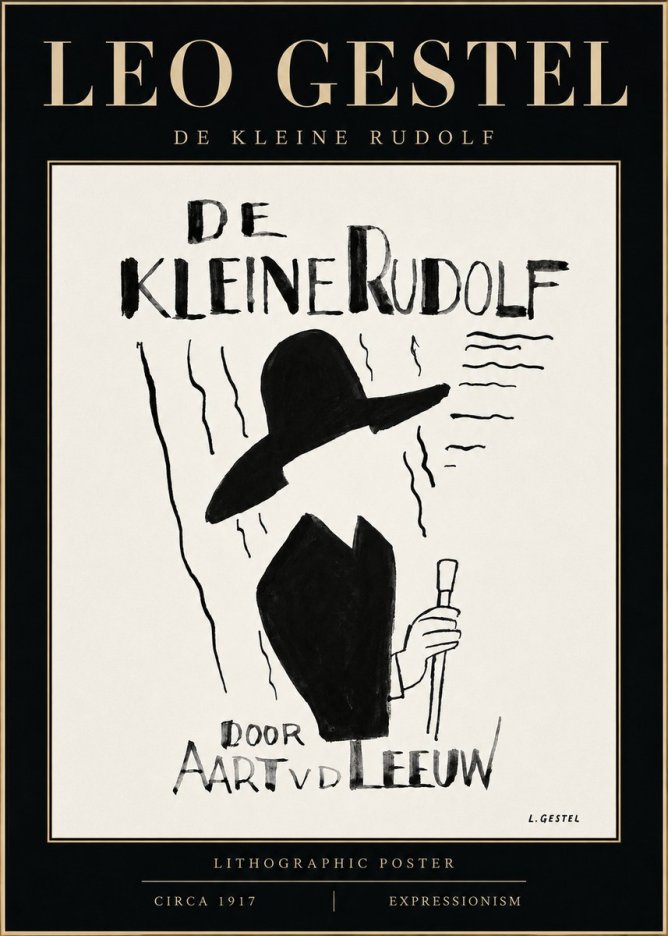 Leo Gestel De Kleine Rudolf No2 - Póster