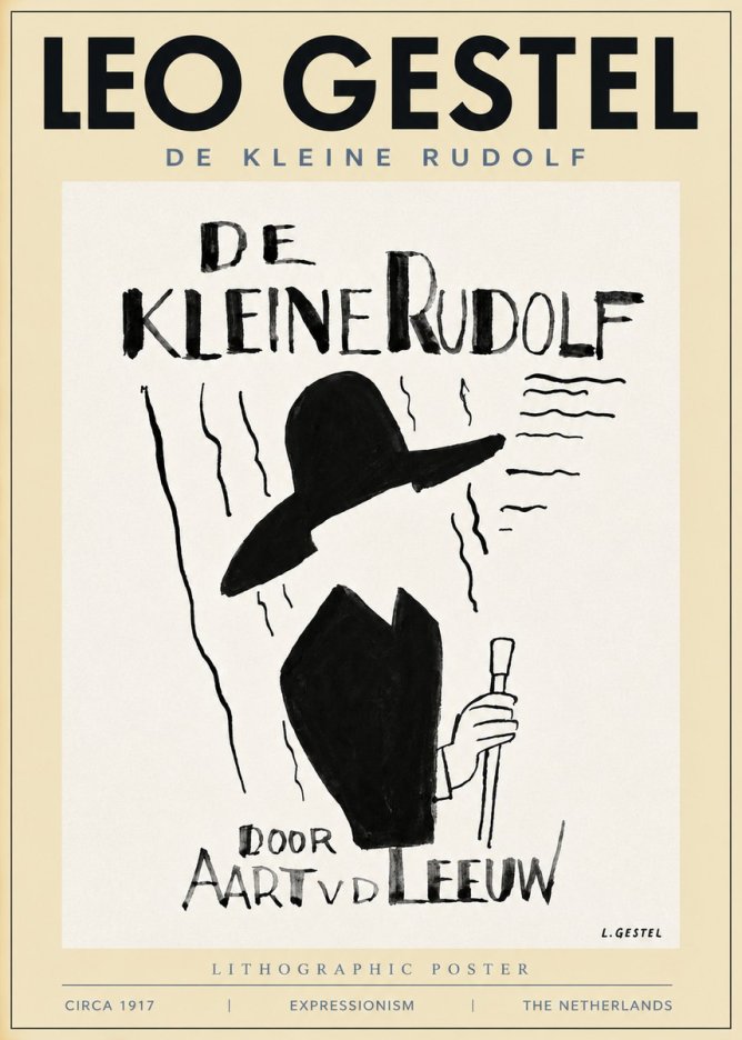Leo Gestel De Kleine Rudolf No3 - Póster