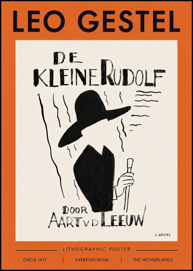 Leo Gestel De Kleine Rudolf No4 - Póster
