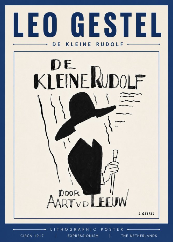 Leo Gestel De Kleine Rudolf No5 - Póster