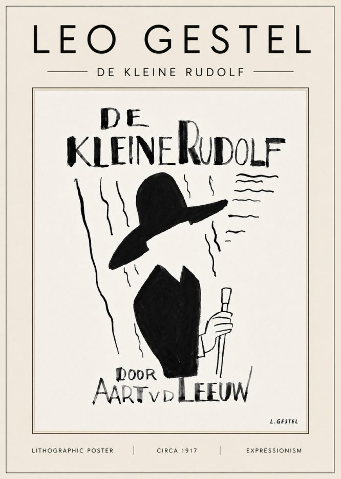 Leo Gestel De Kleine Rudolf No6 - Póster