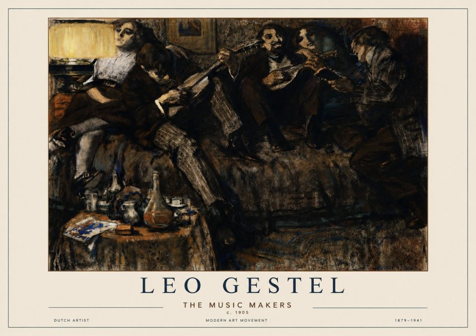 Leo Gestel The Music Makers No3 - Póster