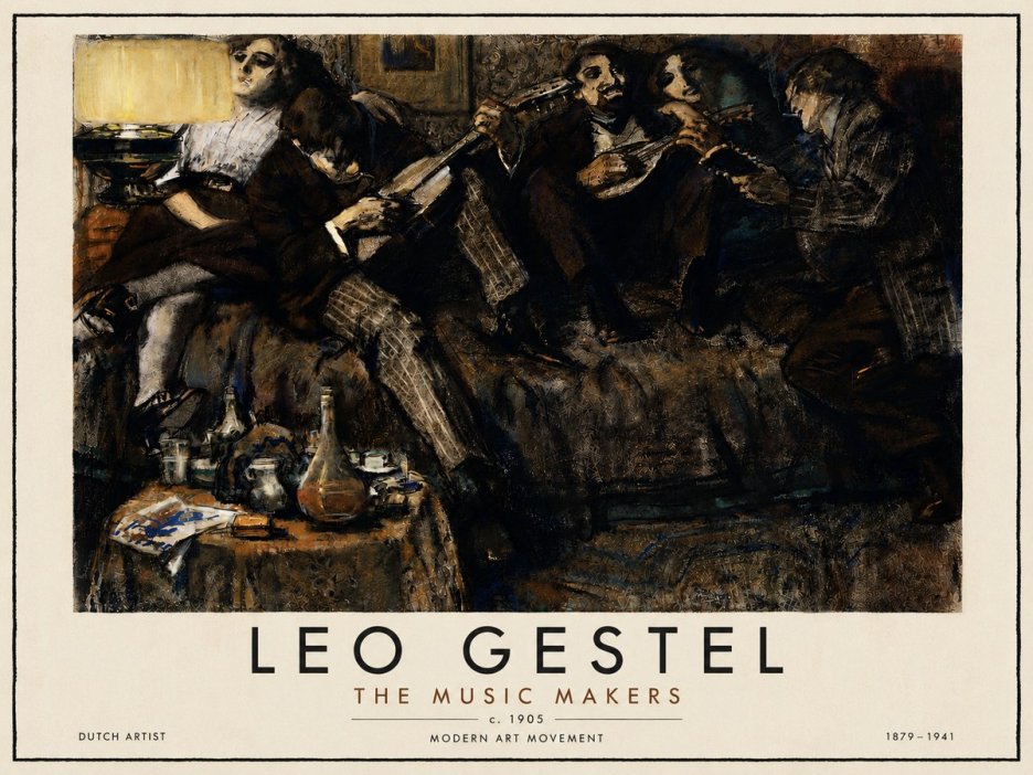 Leo Gestel The Music Makers No5 - Póster