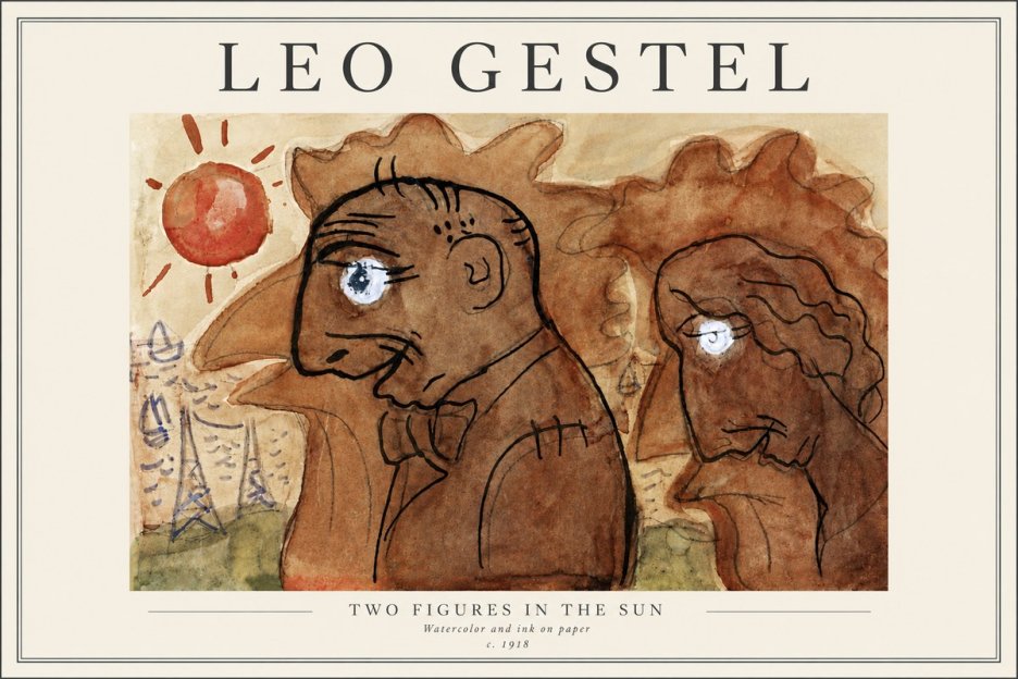 Leo Gestel Two Figures in the Sun No4 - Póster