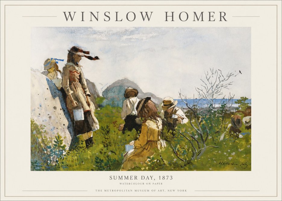 Winslow Homer Summer Day, 1873 No3 - Póster