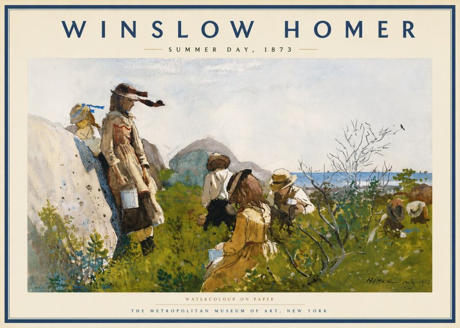Winslow Homer Summer Day, 1873 No5 - Póster