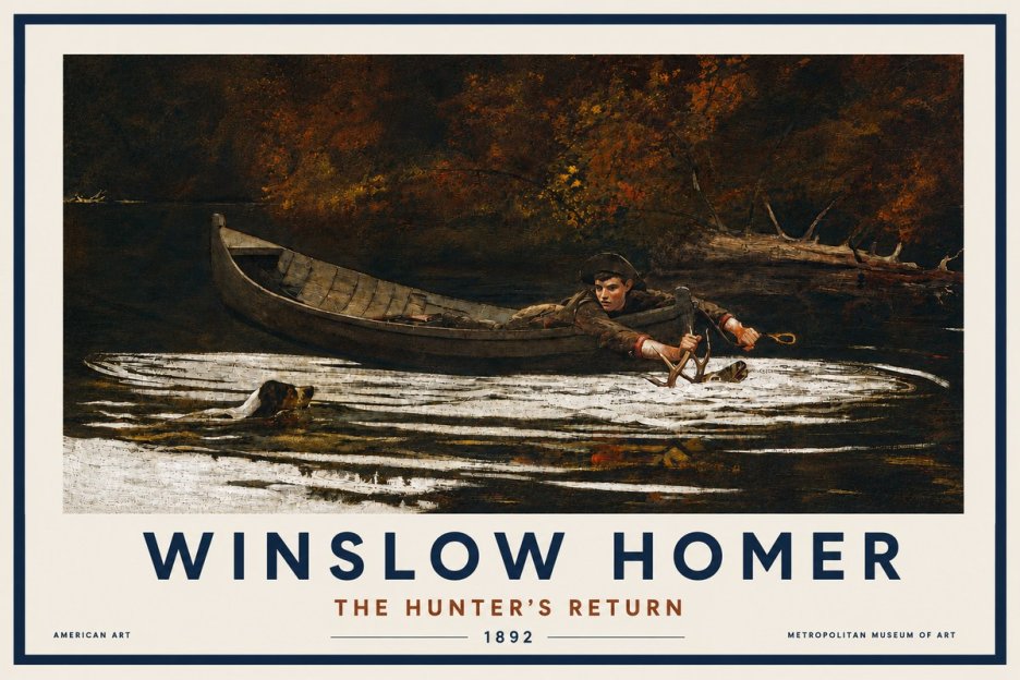 Winslow Homer The Hunter's Return No4 - Póster