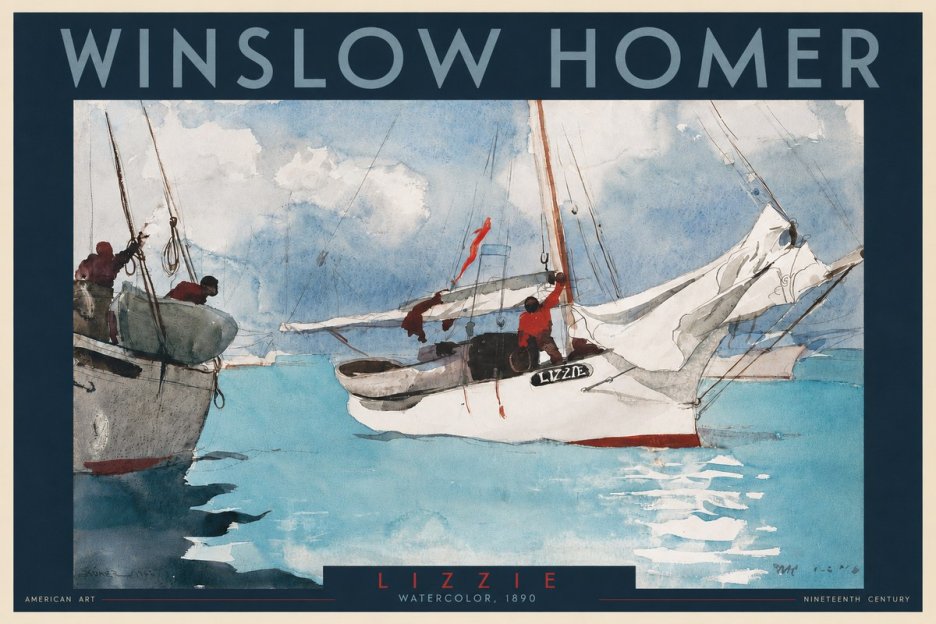 Winslow Homer Lizzie No2 - Póster