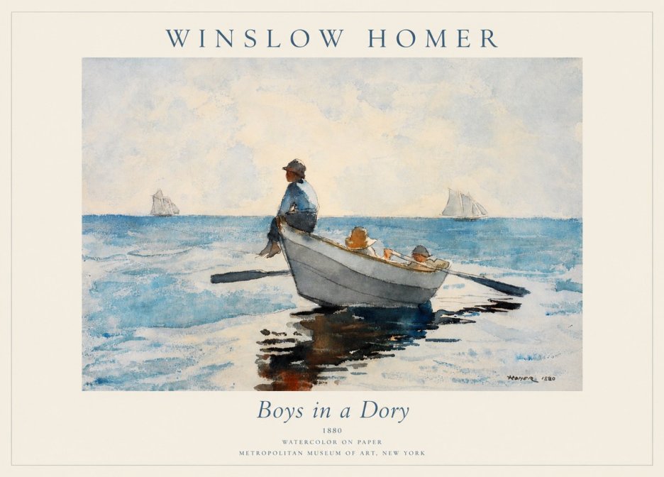 Winslow Homer Boys in a Dory I No1 - Póster