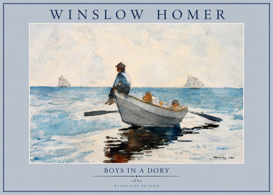 Winslow Homer Boys in a Dory I No2 - Póster