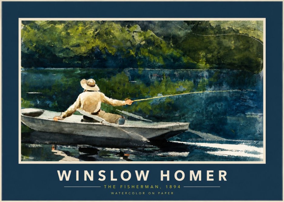 Winslow Homer The Fisherman, 1894 No2 - Póster