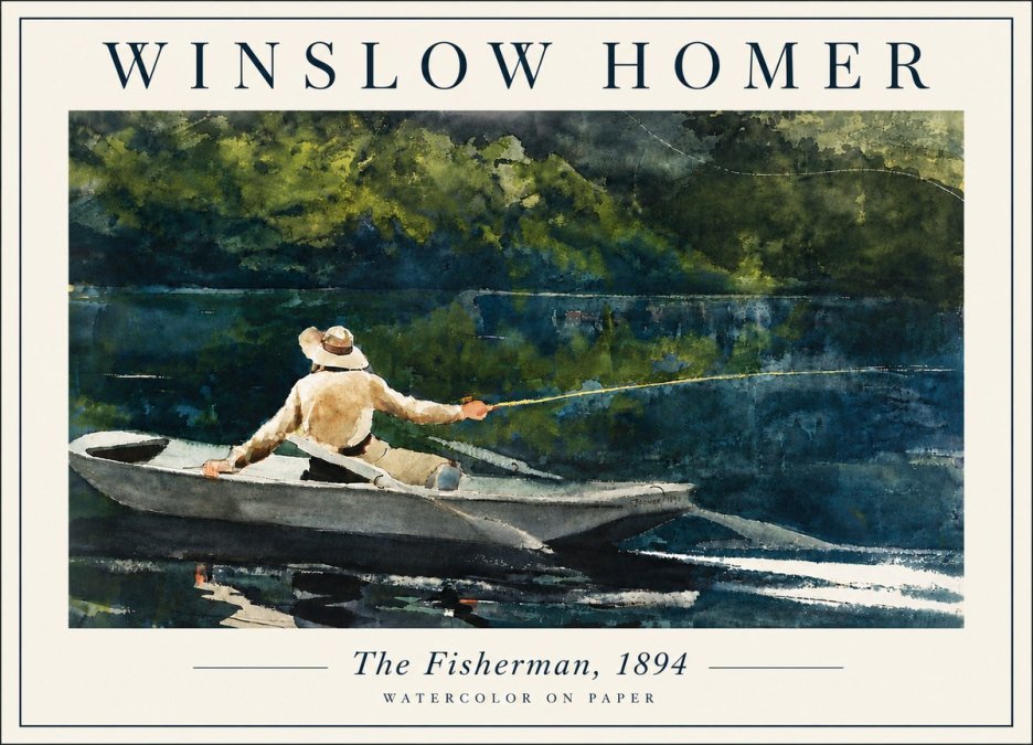 Winslow Homer The Fisherman, 1894 No6 - Póster