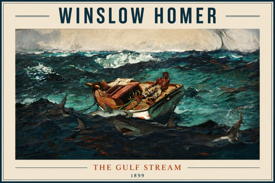 Winslow Homer The Gulf Stream No6 - Póster