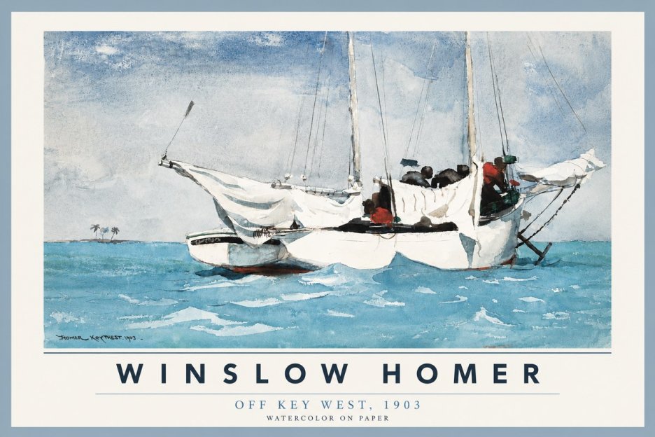 Winslow Homer Off Key West, 1903 No2 - Póster