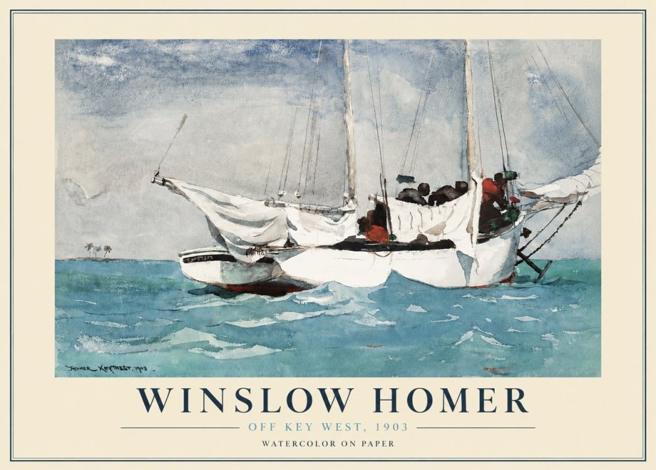 Winslow Homer Off Key West, 1903 No4 - Póster
