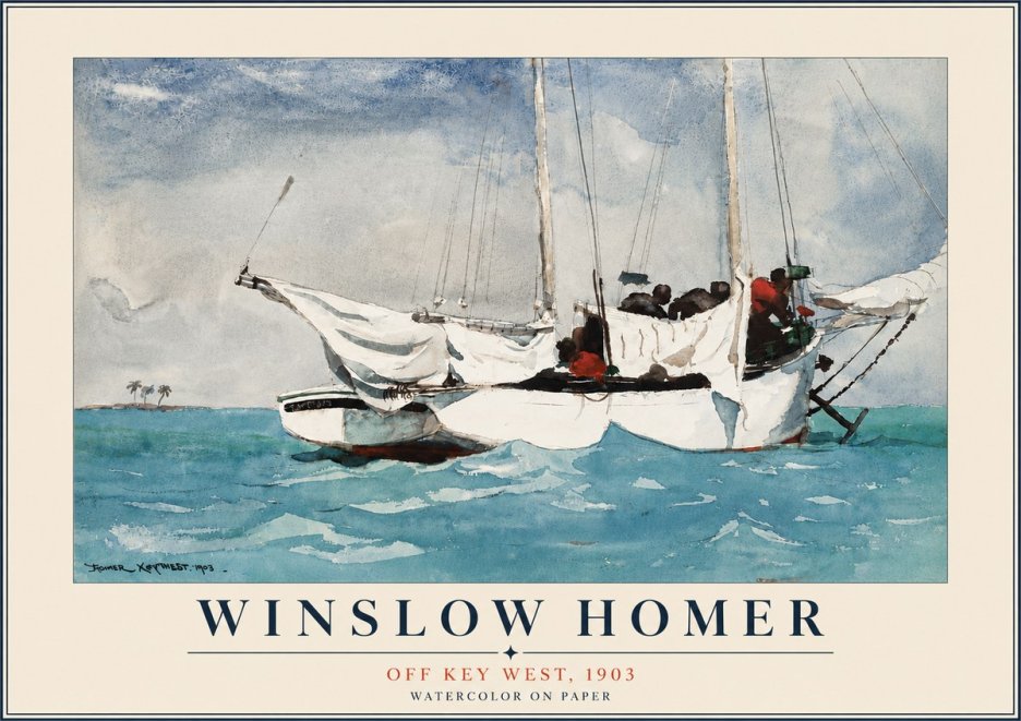 Winslow Homer Off Key West, 1903 No6 - Póster