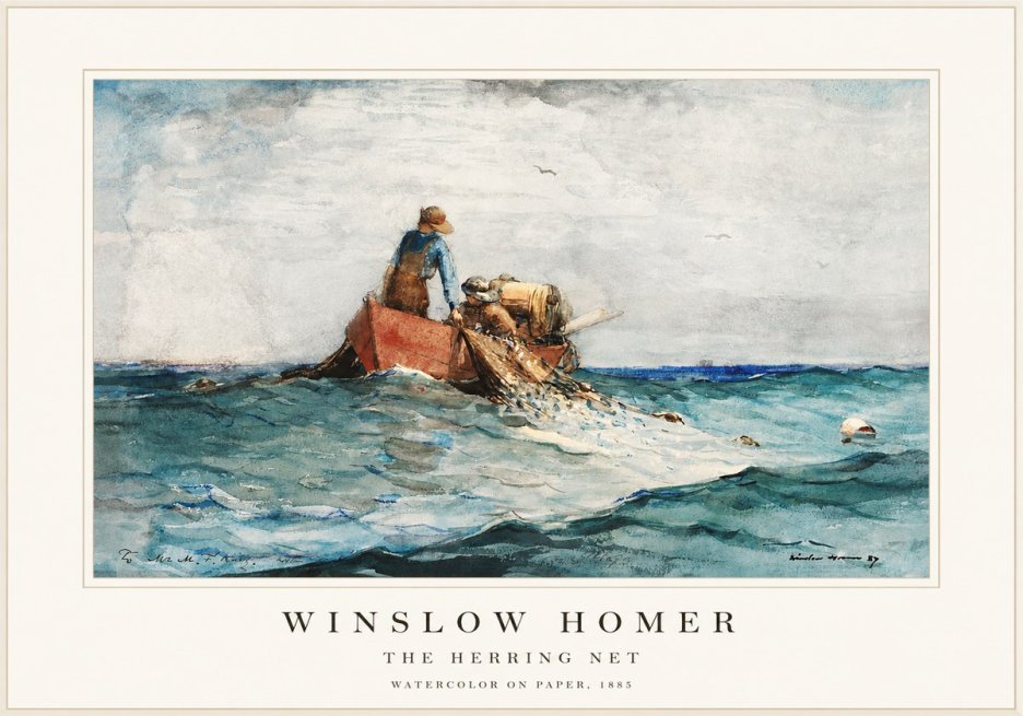 Winslow Homer The Herring Net II No1 - Póster