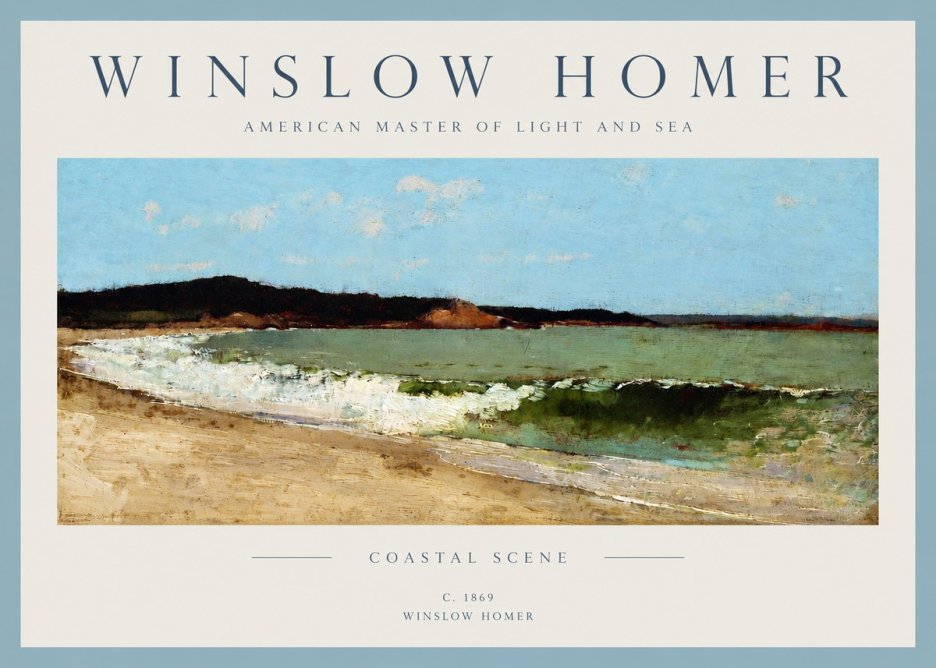 Winslow Homer Coastal Scene No2 - Póster