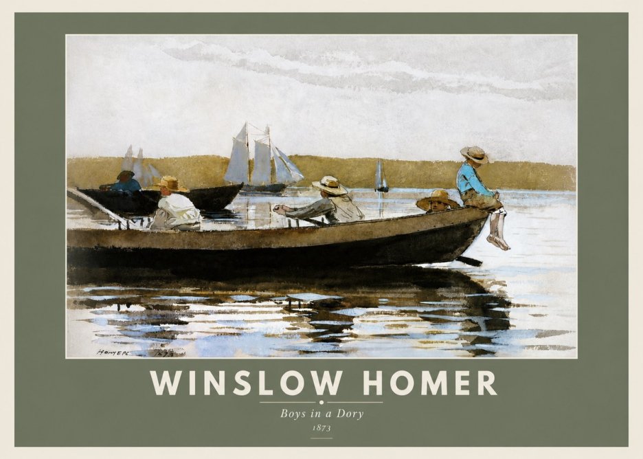 Winslow Homer Boys in a Dory II No3 - Póster