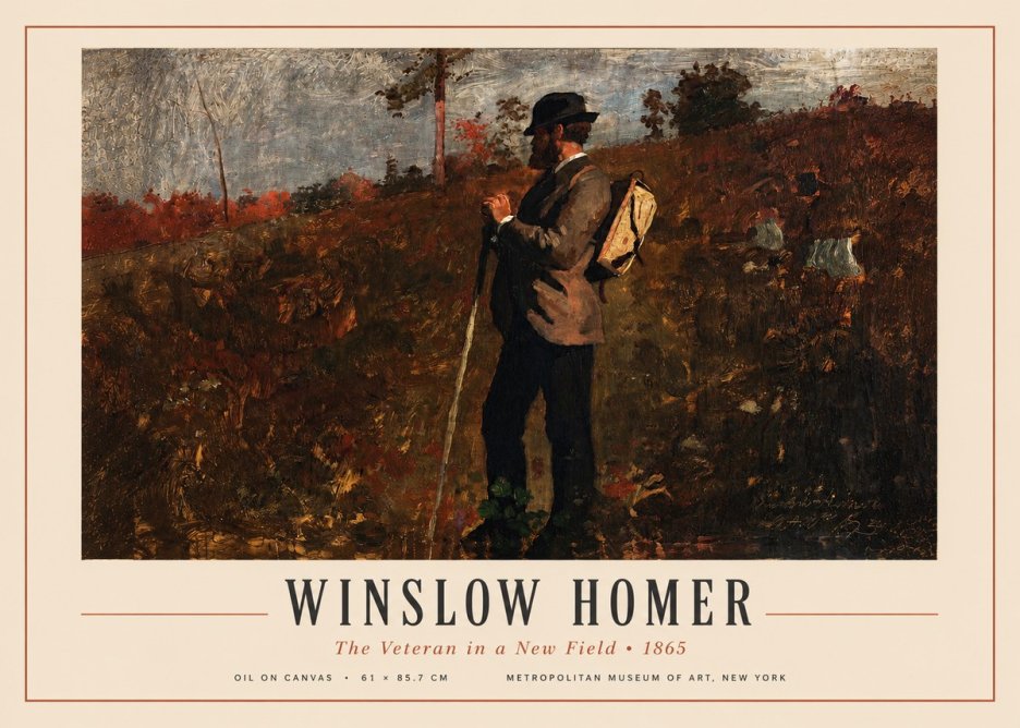 Winslow Homer The Veteran in a New Field No3 - Póster
