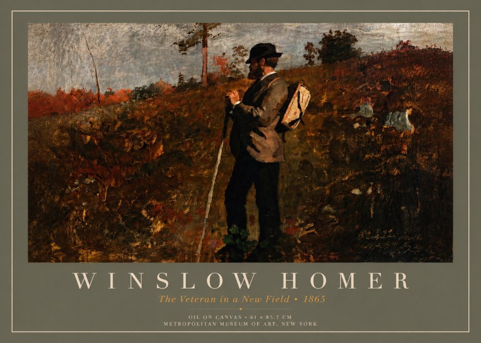 Winslow Homer The Veteran in a New Field No5 - Póster