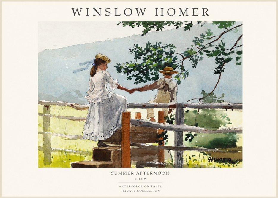 Winslow Homer Summer Afternoon No1 - Póster