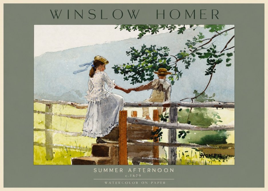Winslow Homer Summer Afternoon No2 - Póster