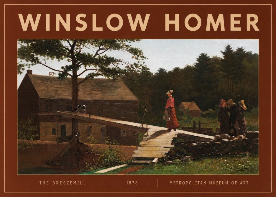 Winslow Homer The Breezemill No4 - Póster