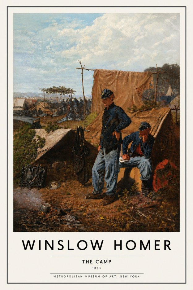 Winslow Homer The Camp No5 - Póster