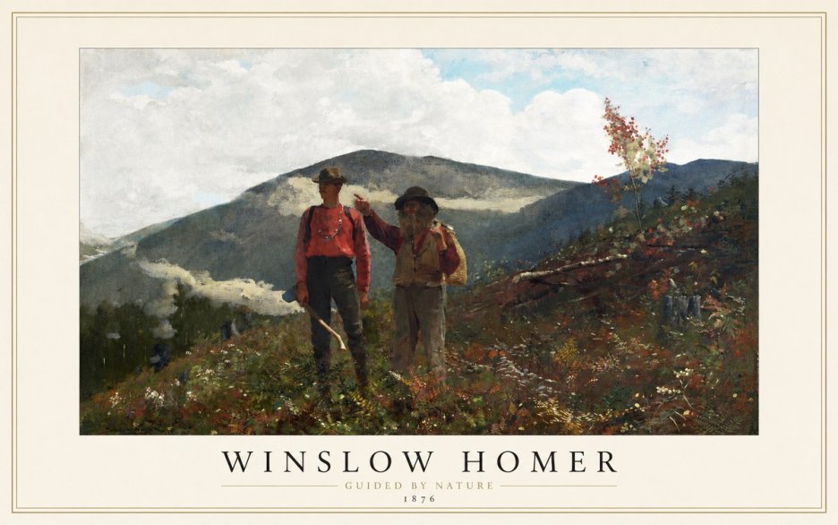 Winslow Homer The Two Guides No1 - Póster