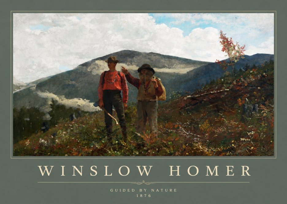 Winslow Homer The Two Guides No2 - Póster