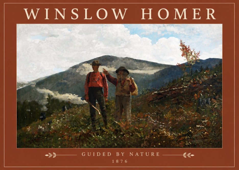 Winslow Homer The Two Guides No4 - Póster