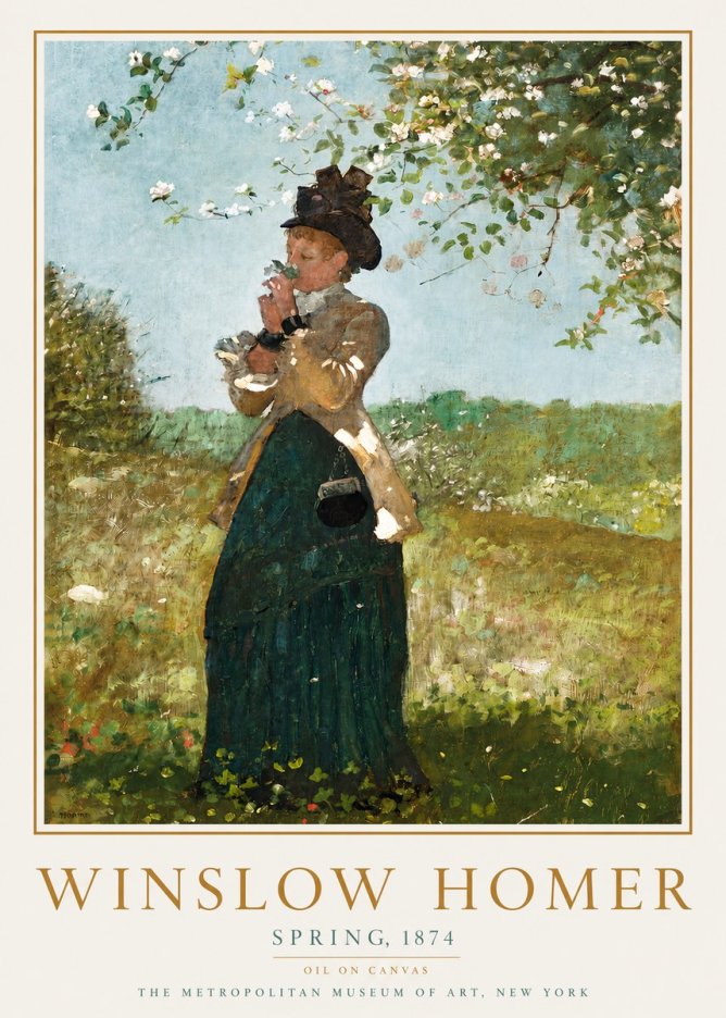 Winslow Homer Spring No3 - Póster