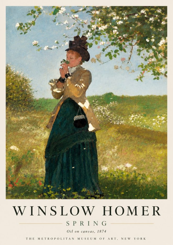 Winslow Homer Spring No4 - Póster