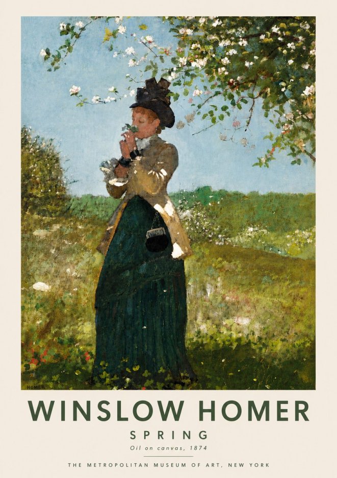 Winslow Homer Spring No6 - Póster