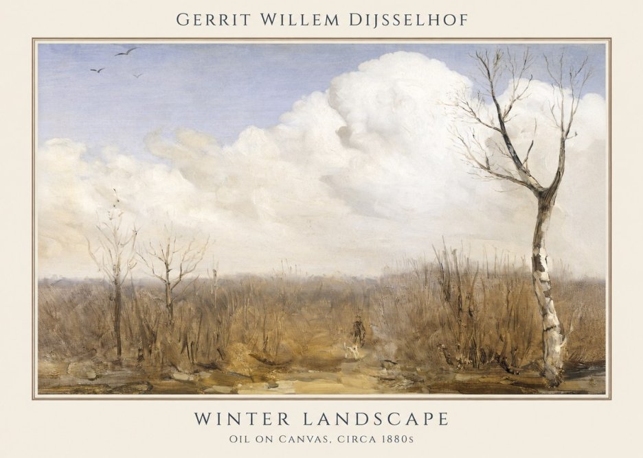 Gerrit Willem Dijsselhof Winter Landscape No1 - Póster