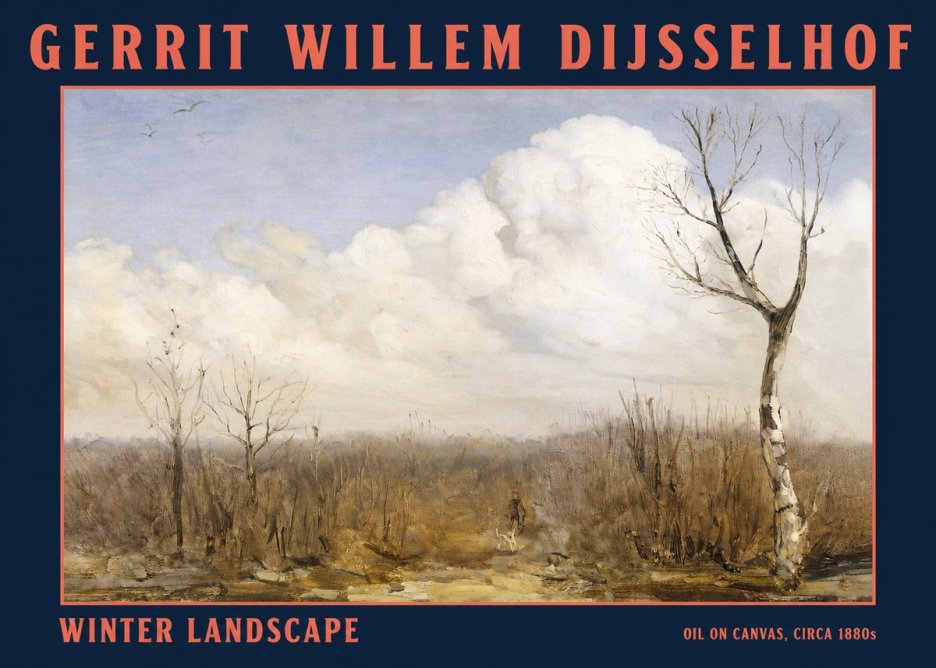 Gerrit Willem Dijsselhof Winter Landscape No2 - Póster