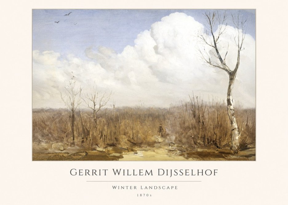 Gerrit Willem Dijsselhof Winter Landscape No4 - Póster