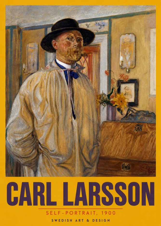Carl Larsson Self-portrait No5 - Póster