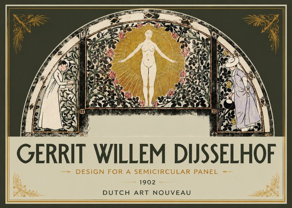 Gerrit Willem Dijsselhof Nature's Awakening No5 - Póster