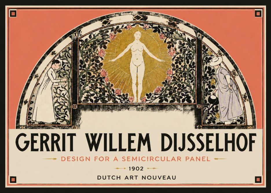 Gerrit Willem Dijsselhof Nature's Awakening No6 - Póster