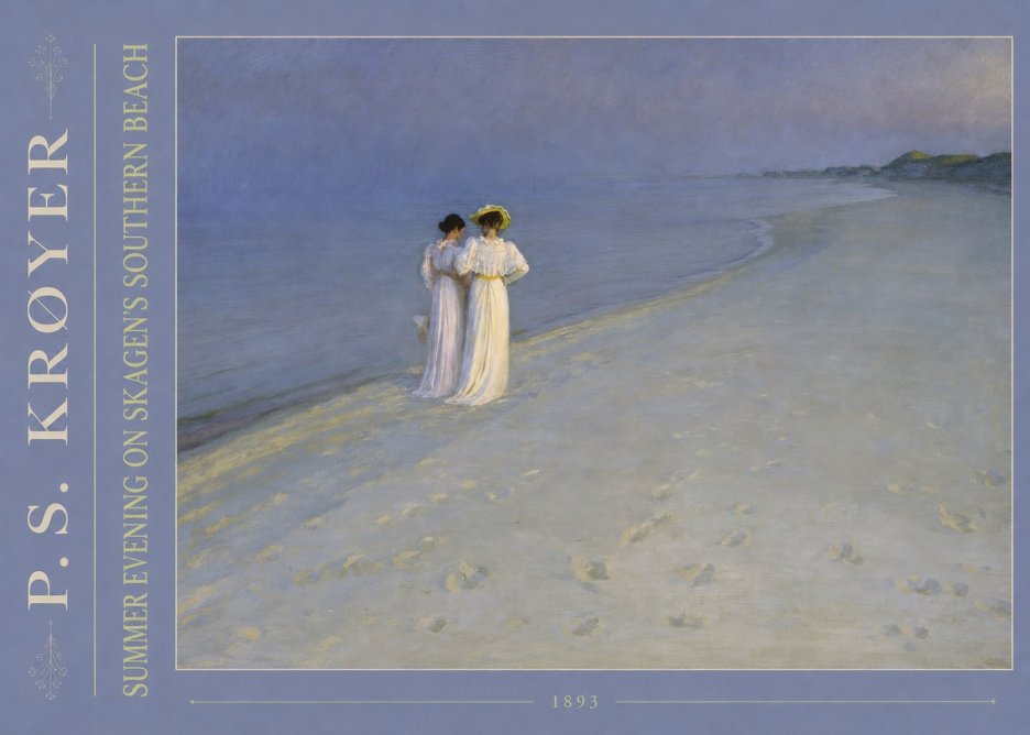 P.S. Krøyer Summer Evening on Skagen's Southern Beach No4 - Póster
