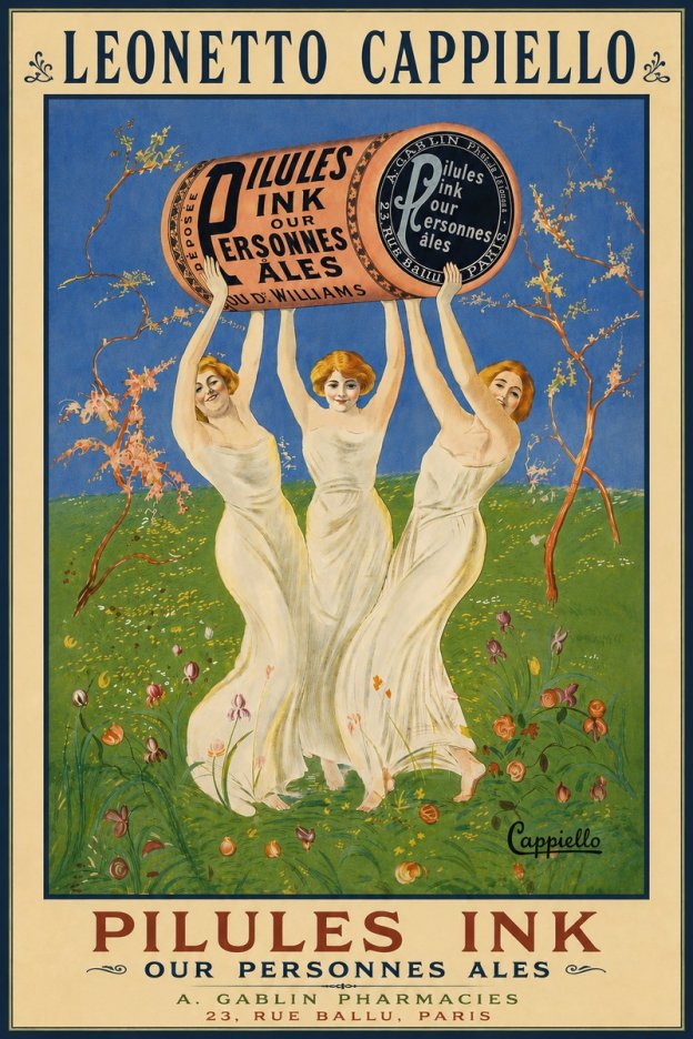 Leonetto Cappiello Pilules Ink Our Personnes Ales No5 - Póster