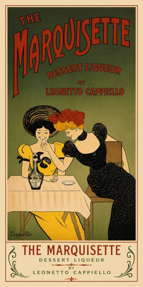 Leonetto Cappiello The Marquisette Dessert Liqueur No6 - Póster