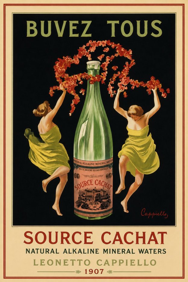 Leonetto Cappiello Source Cachat No5 - Póster