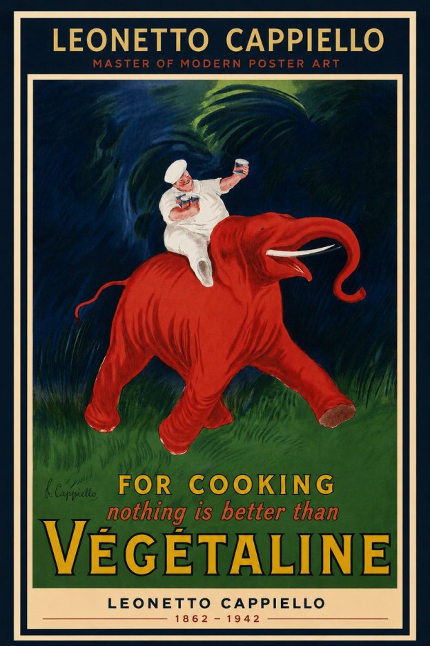 Leonetto Cappiello Végétaline No3 - Póster