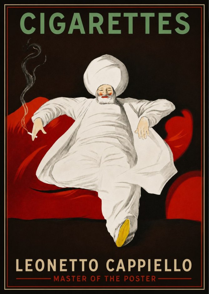 Leonetto Cappiello Cigarettes No3 - Póster