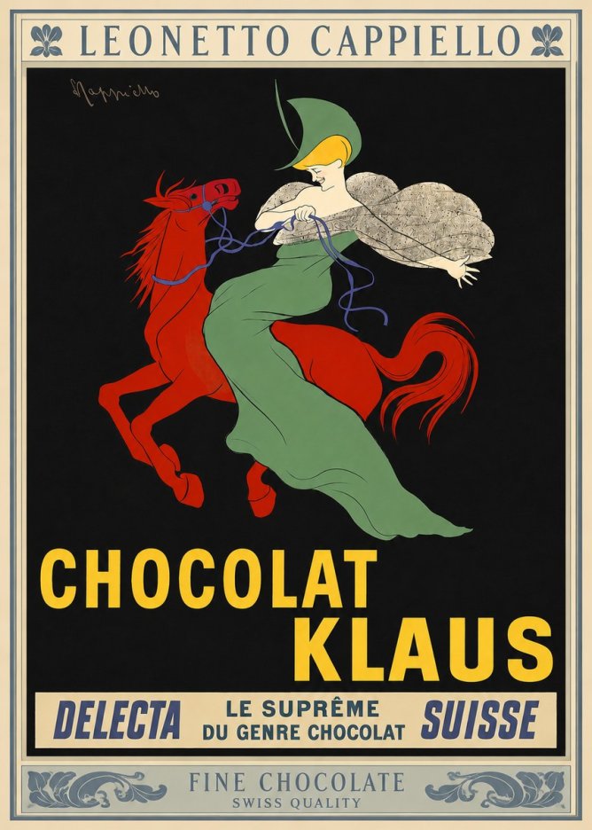 Leonetto Cappiello Chocolat Klaus No3 - Póster