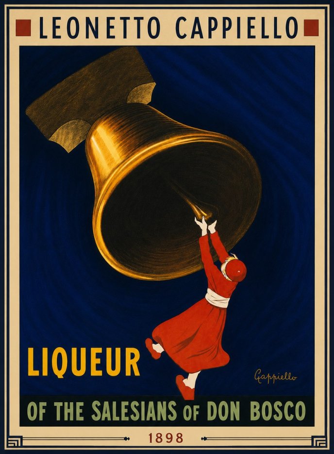 Leonetto Cappiello Liqueur of the Salesians of Don Bosco No4 - Póster